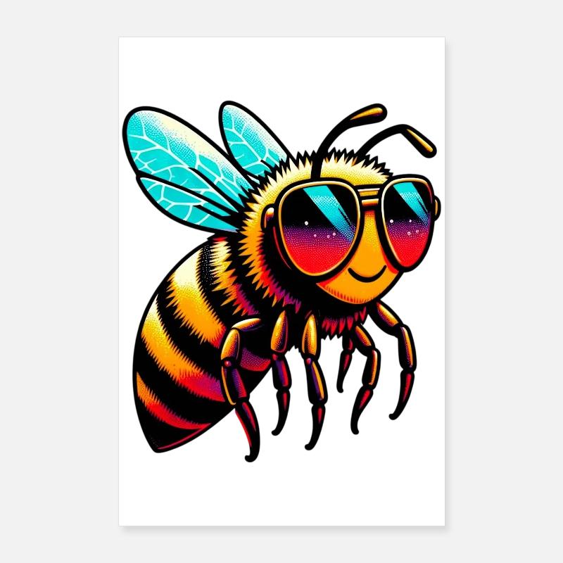 Bee Poster 24" x 35" (60x90 cm)