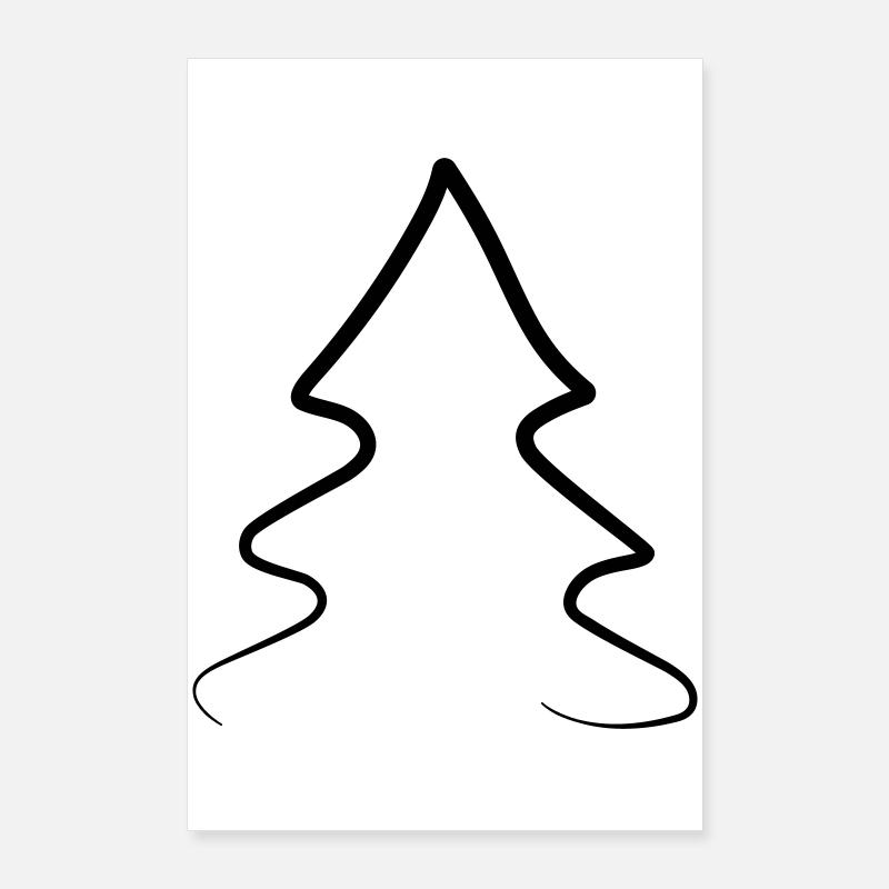 Sapin de Noël Poster 60 x 90 cm
