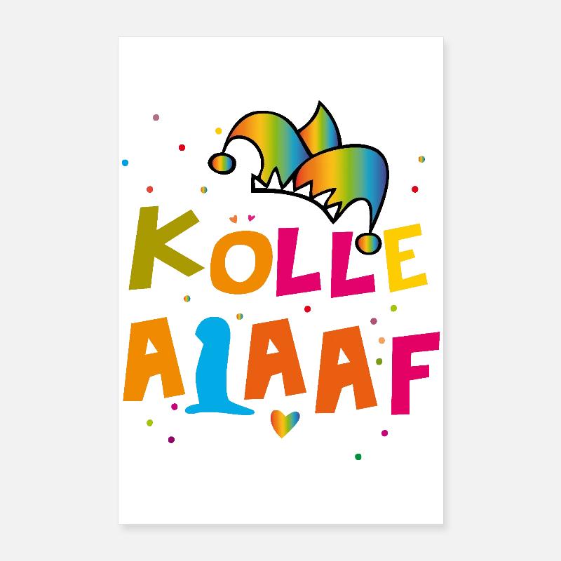 Carnaval de Kölle Alaaf Poster 60 x 90 cm