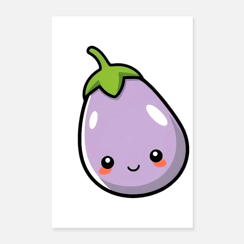eggplant Poster 24" x 35" (60x90 cm)
