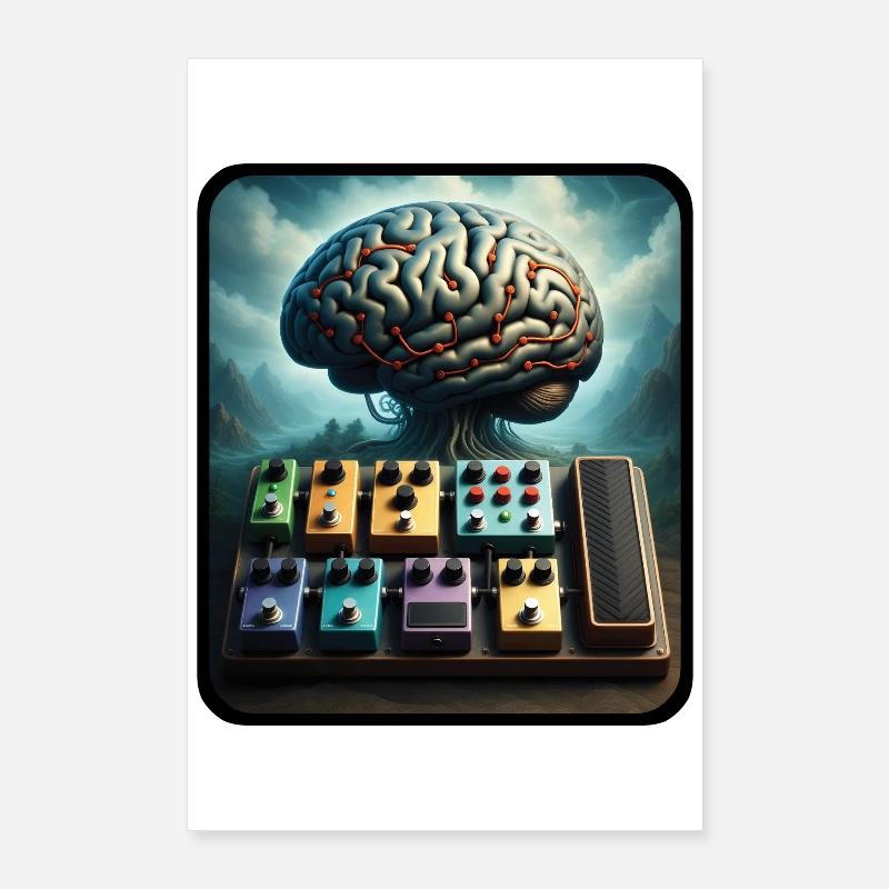 PEDALBOARD TREE - sound & vision Poster 60 x 90 cm