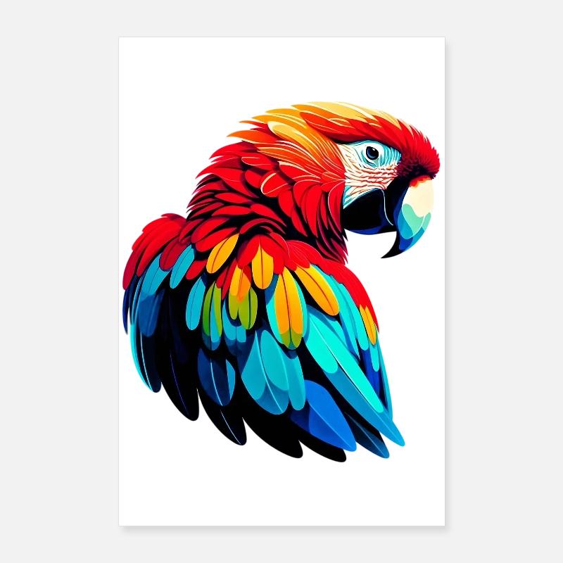 Papagei Poster 60x90 cm