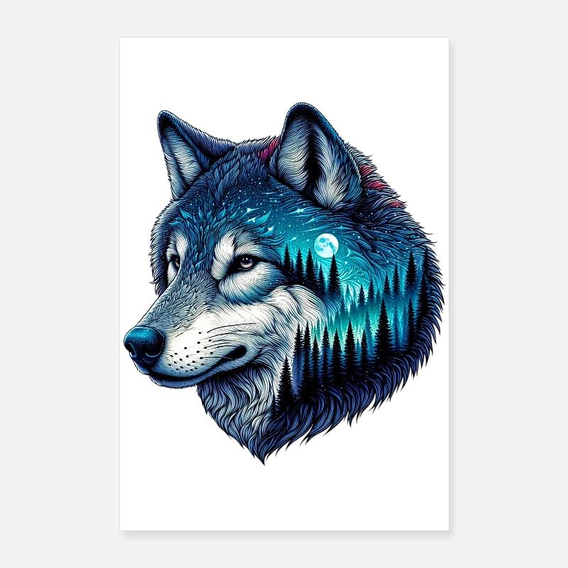 Loup Poster 60 x 90 cm