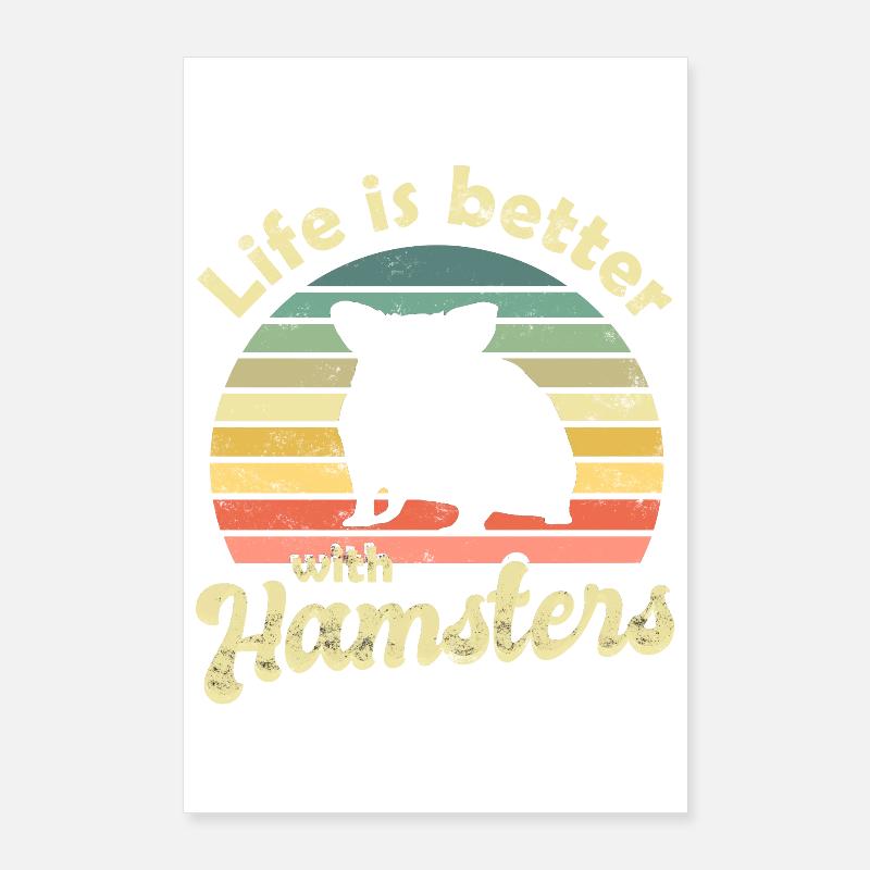 Hamster Poster 60 x 90 cm
