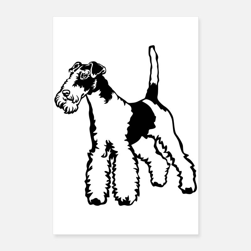 Fox terrier Poster 24" x 35" (60x90 cm)