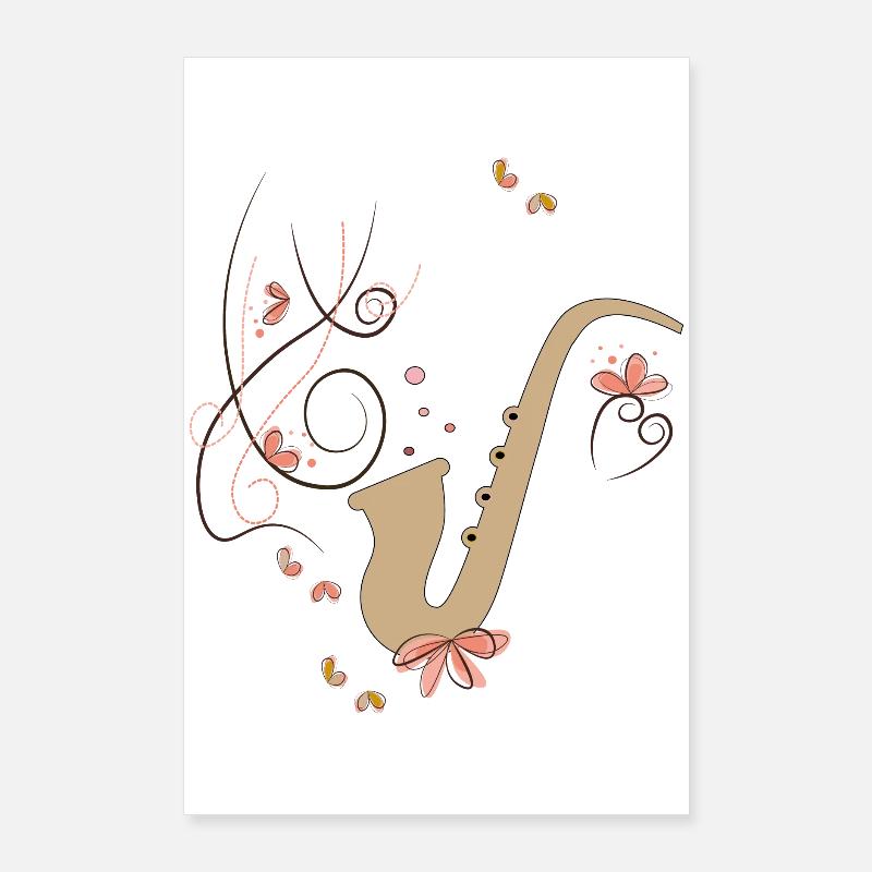 Jazz, Saxophon, Musik Poster 60x90 cm