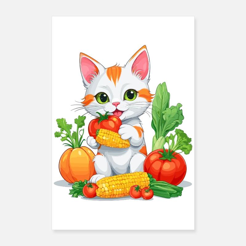 Bio Katze Poster 60x90 cm