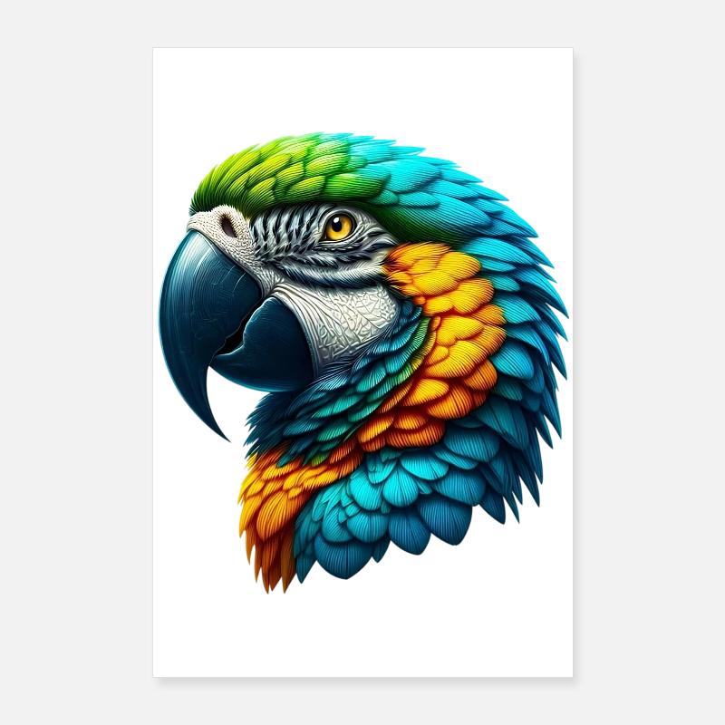 Papagei Poster 60x90 cm