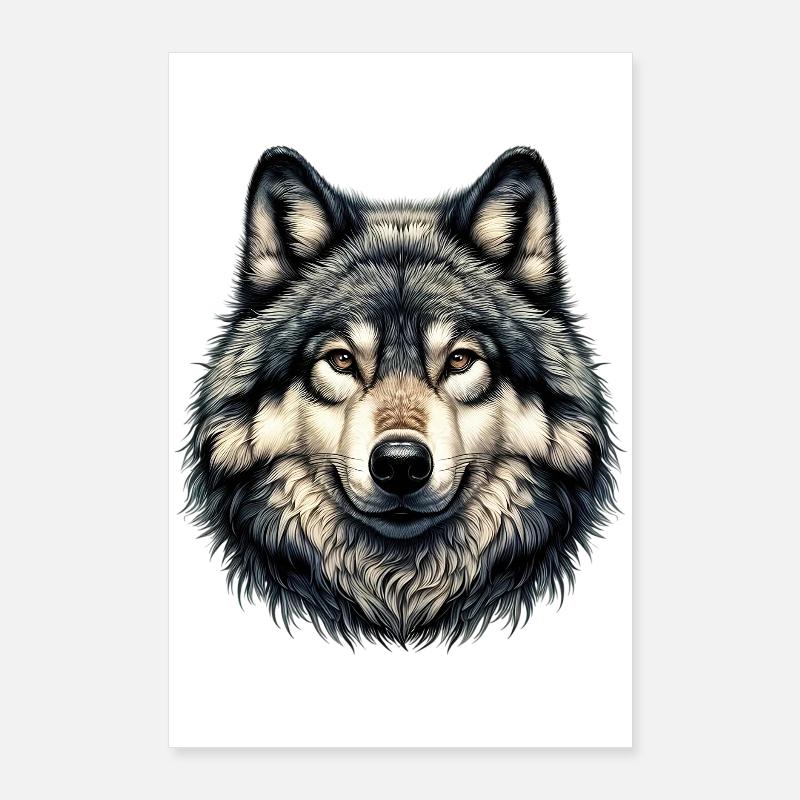 Loup Poster 60 x 90 cm