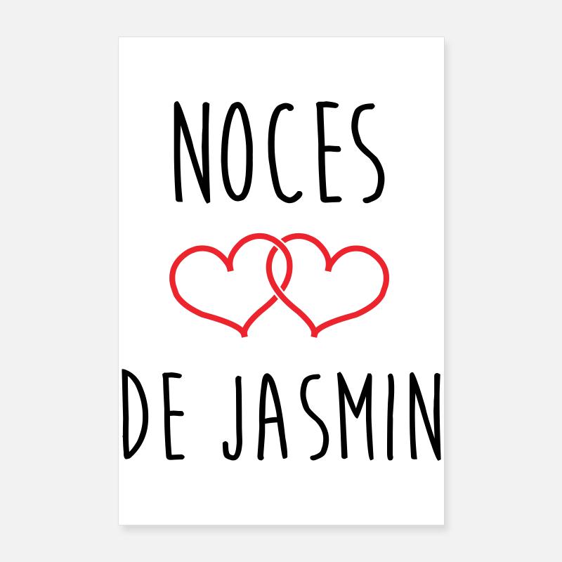 Wedding Anniversary - Jasmine Wedding (66 years) Poster 24" x 35" (60x90 cm)