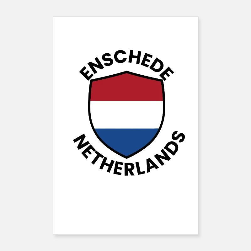 Emblème du Bouclier néerlandais Drapeau Poster 60 x 90 cm