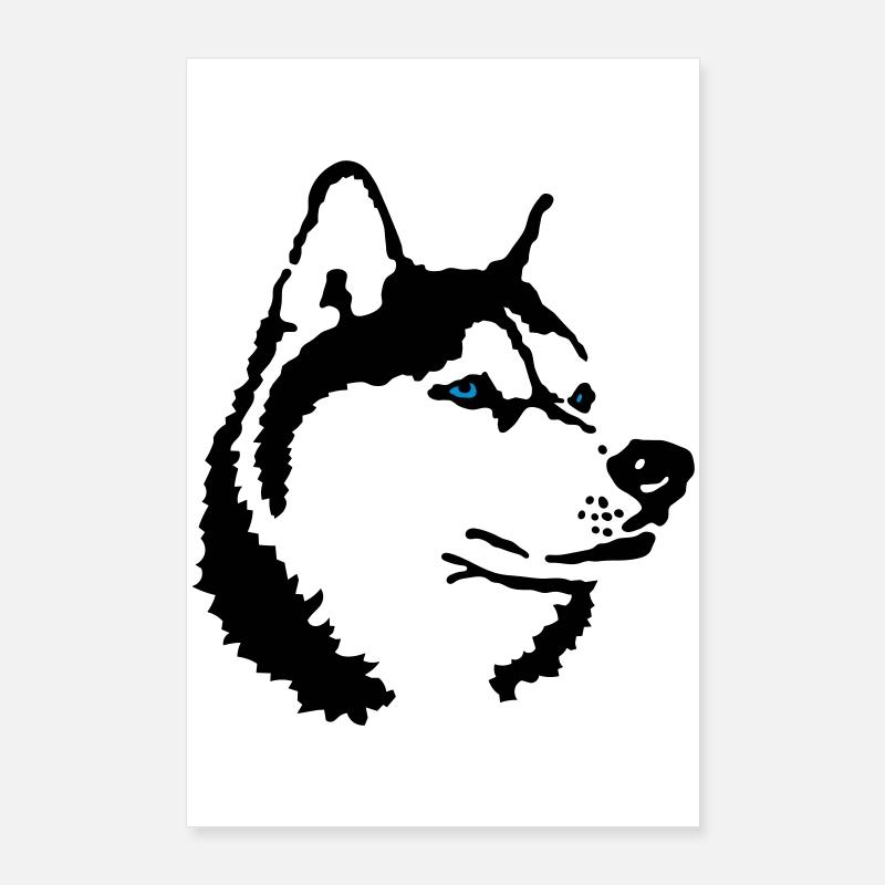 husky Poster 60 x 90 cm