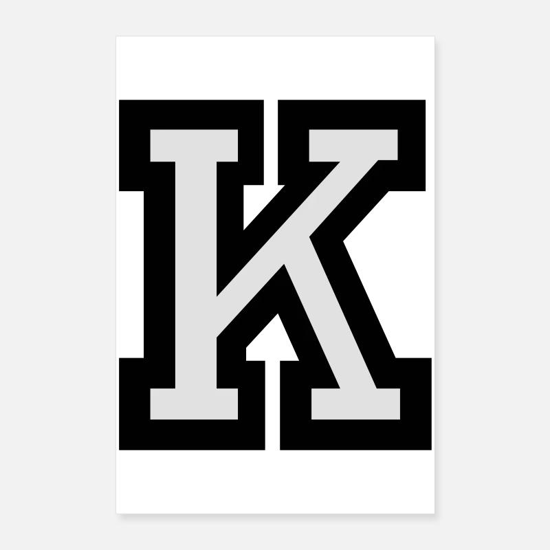 Buchstabe K Poster 60x90 cm
