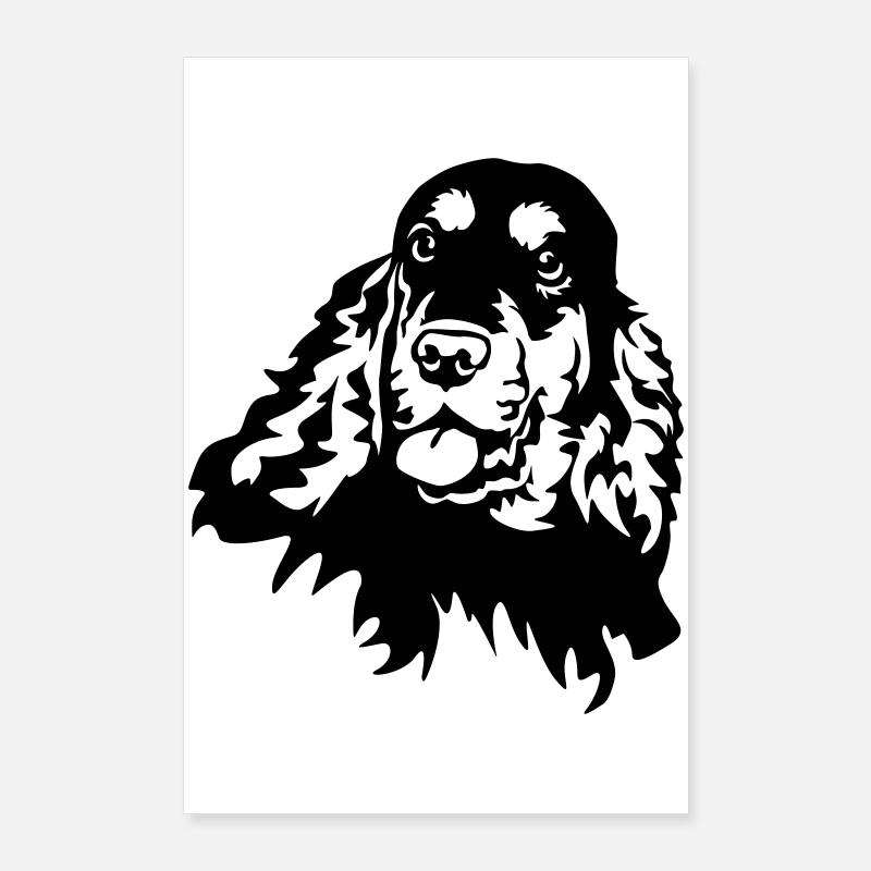 Cocker Spaniel Kopf Poster 60x90 cm