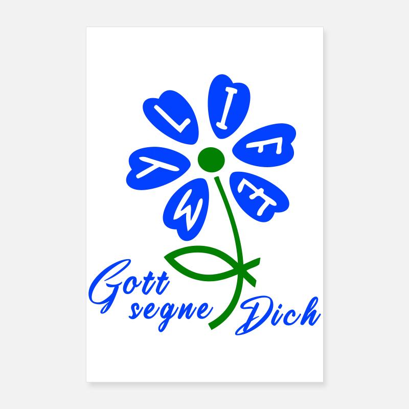 gott segne dich Poster 60x90 cm