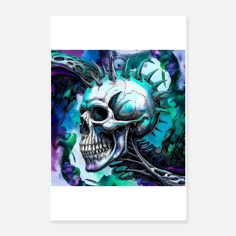 Punk kranium Poster 60x90 cm
