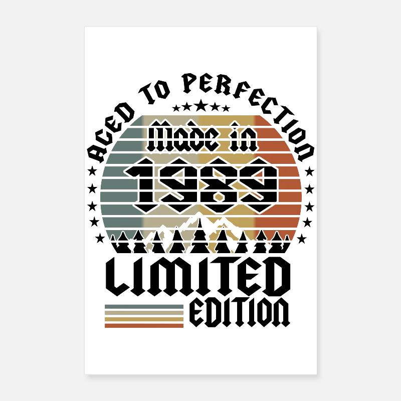 Édition limitée 1989 Poster 60 x 90 cm