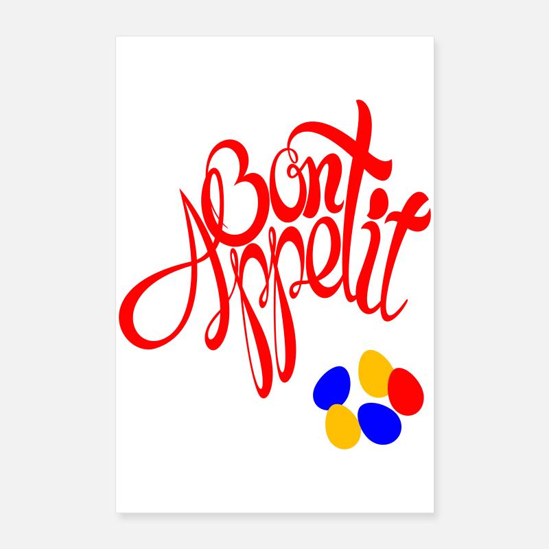 Bon Appetit Easter Eggs Poster 24" x 35" (60x90 cm)