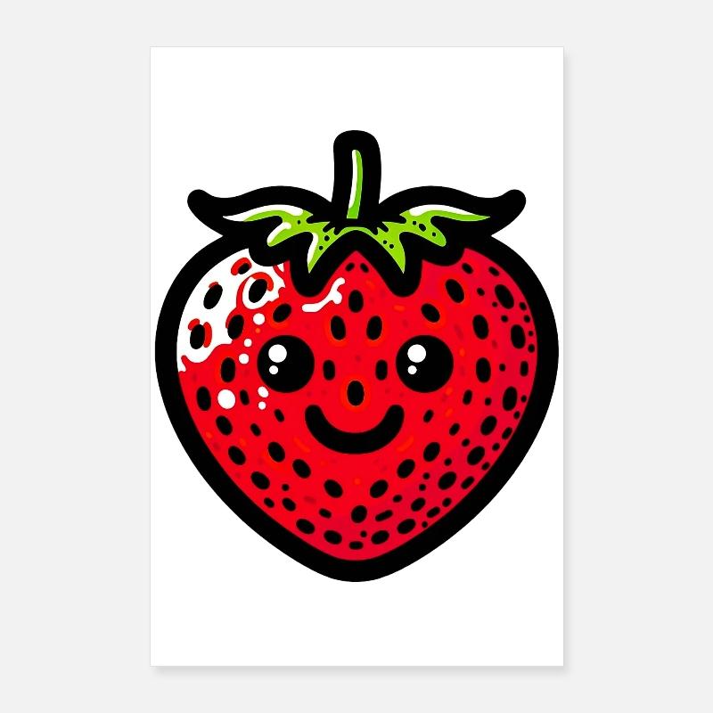 Erdbeeren Erdbeeren Poster 60x90 cm
