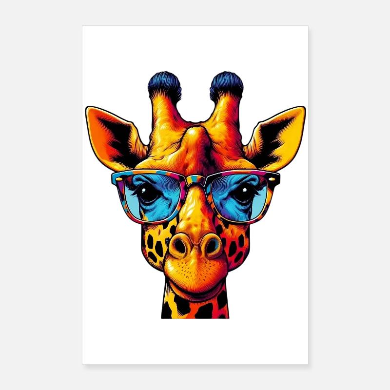 Giraffe Poster 60x90 cm