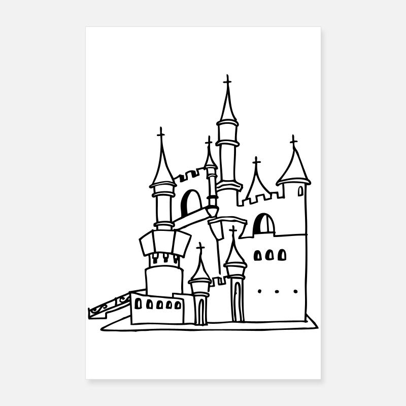 Château Poster 60 x 90 cm