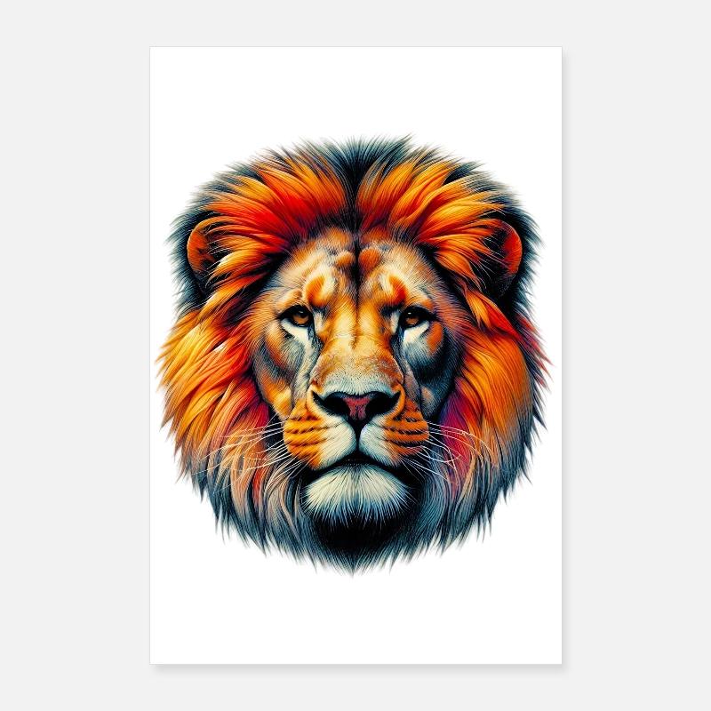 Lion Poster 60 x 90 cm