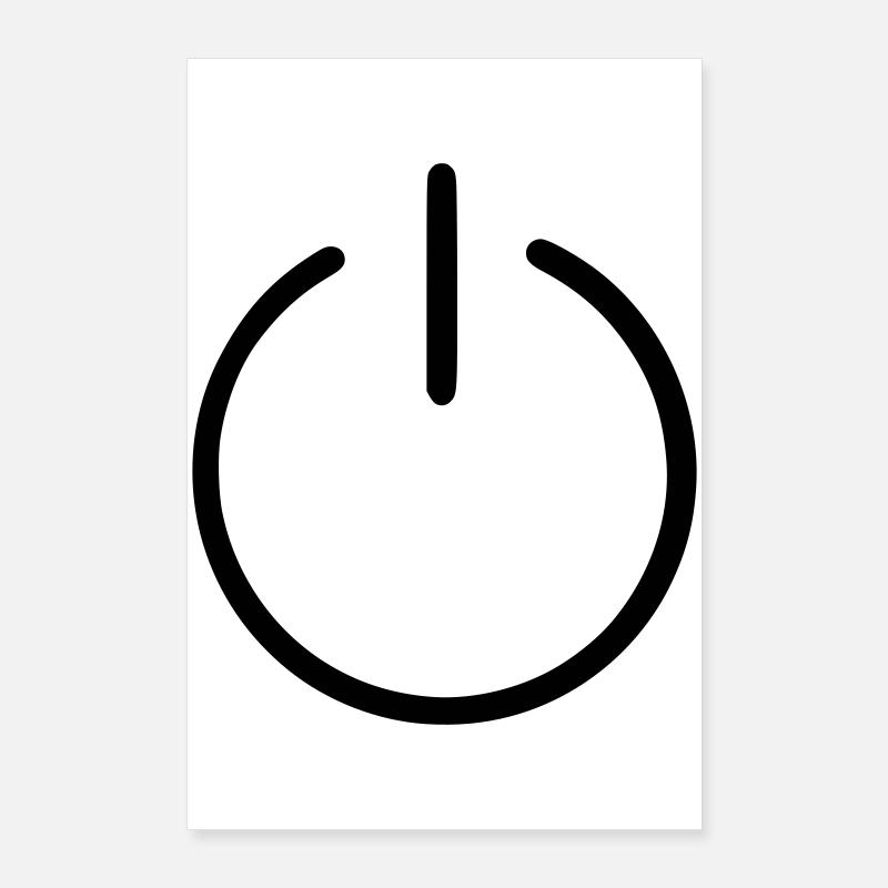 Ein uns Aus Knopf Poster 60x90 cm