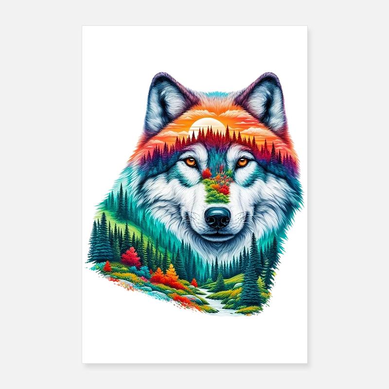 Wolf Poster 60x90 cm