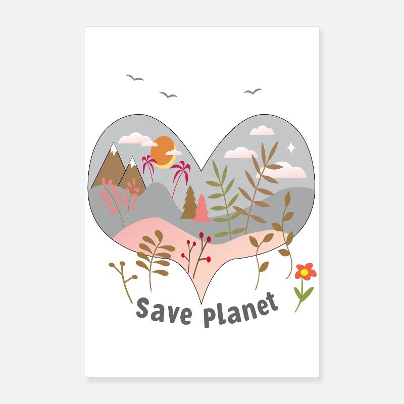 Save Planet Poster 24" x 35" (60x90 cm)