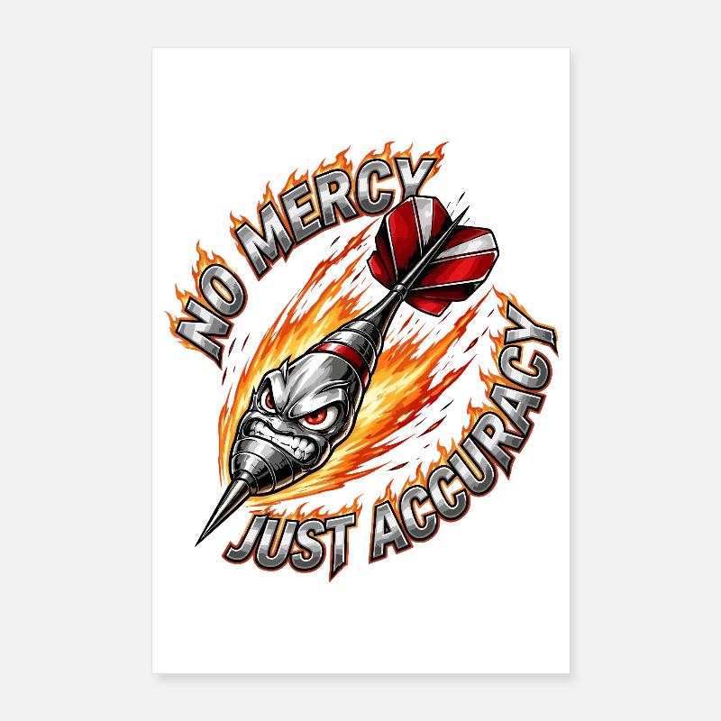 Feuerdart No Mercy Just Accuracy Poster 24" x 35" (60x90 cm)