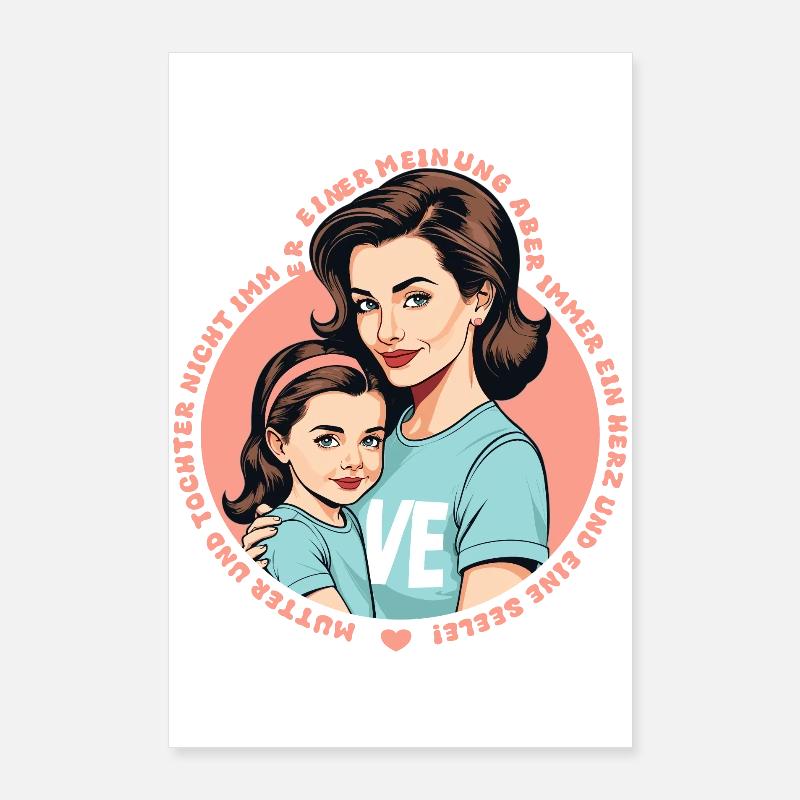 Madre e figlia Poster 60x90 cm