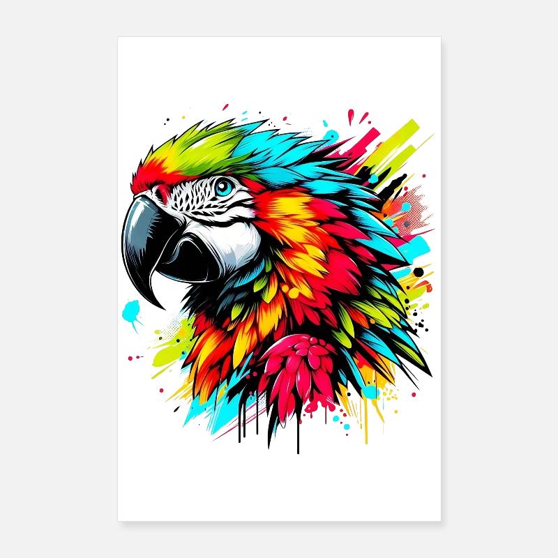 Papagei Poster 60x90 cm