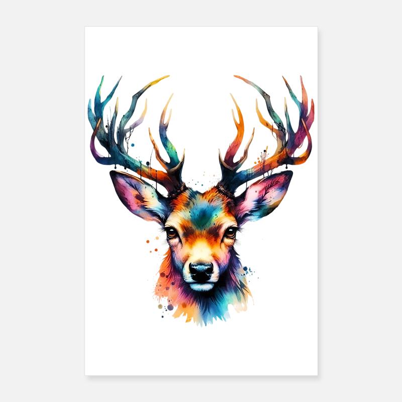 Hirsch Poster 60x90 cm