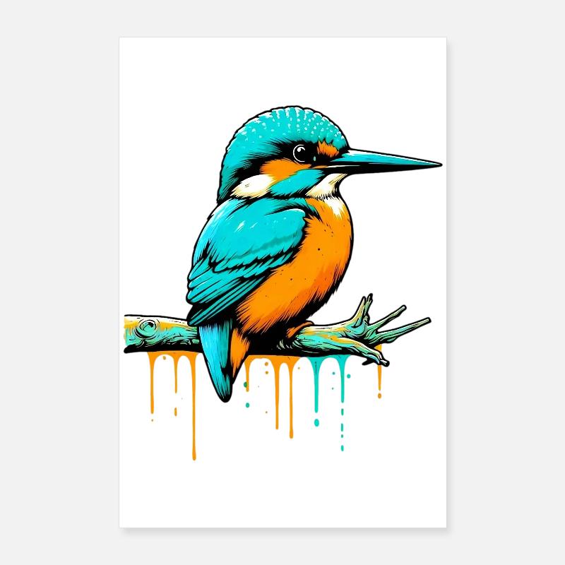 Eisvogel Poster 60x90 cm