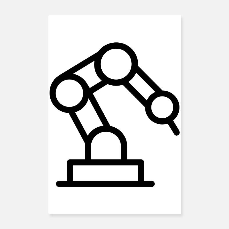 Roboterarm Poster 60x90 cm