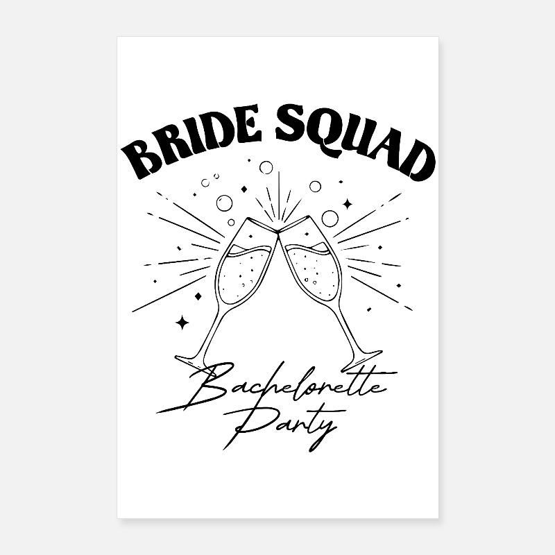 Bride Squad - Bachelorette Party Poster 60x90 cm