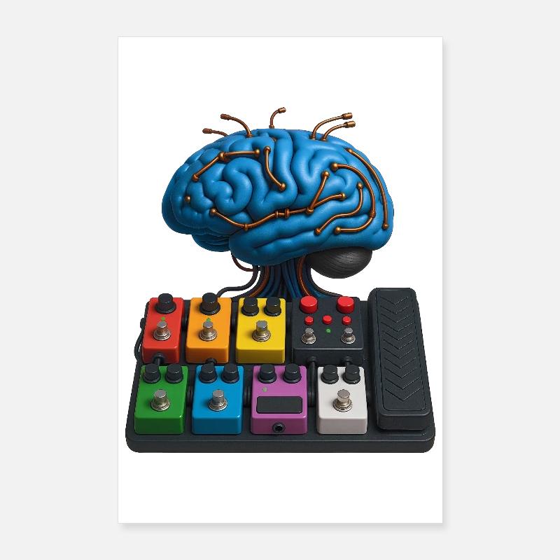 BRAIN PEDALBOARD – Ton & Sehen Poster 60x90 cm