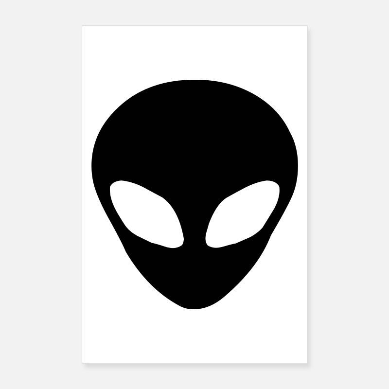 Alien head Poster 60 x 90 cm