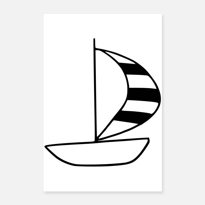 Voilier Poster 60 x 90 cm