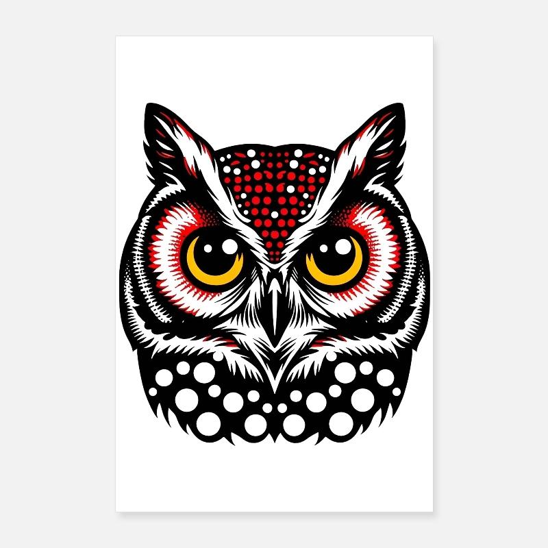Eule Poster 60x90 cm