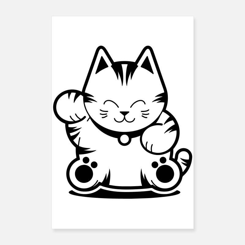 Tiger Cat Poster 60x90 cm