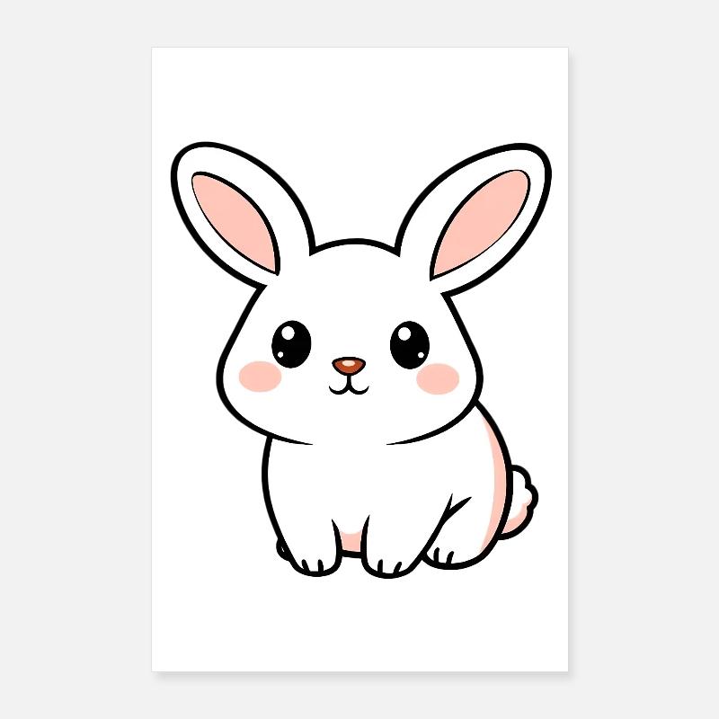 White Rabbit Poster 24" x 35" (60x90 cm)