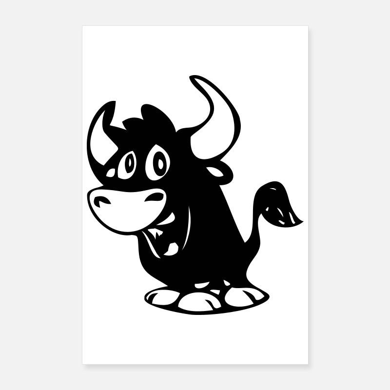 Bull Poster 24" x 35" (60x90 cm)