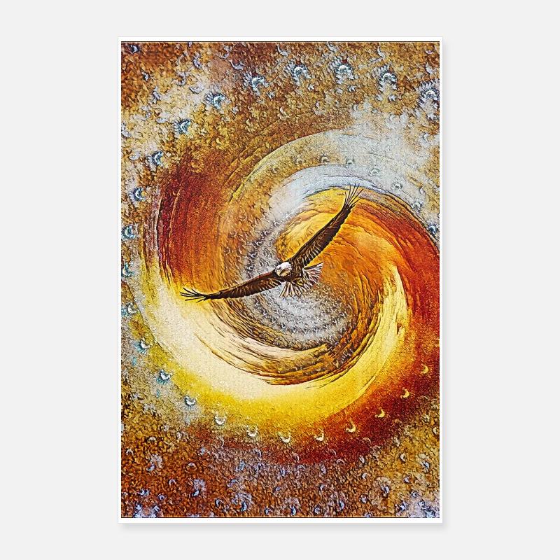 Eagle in flight Poster 24" x 35" (60x90 cm)