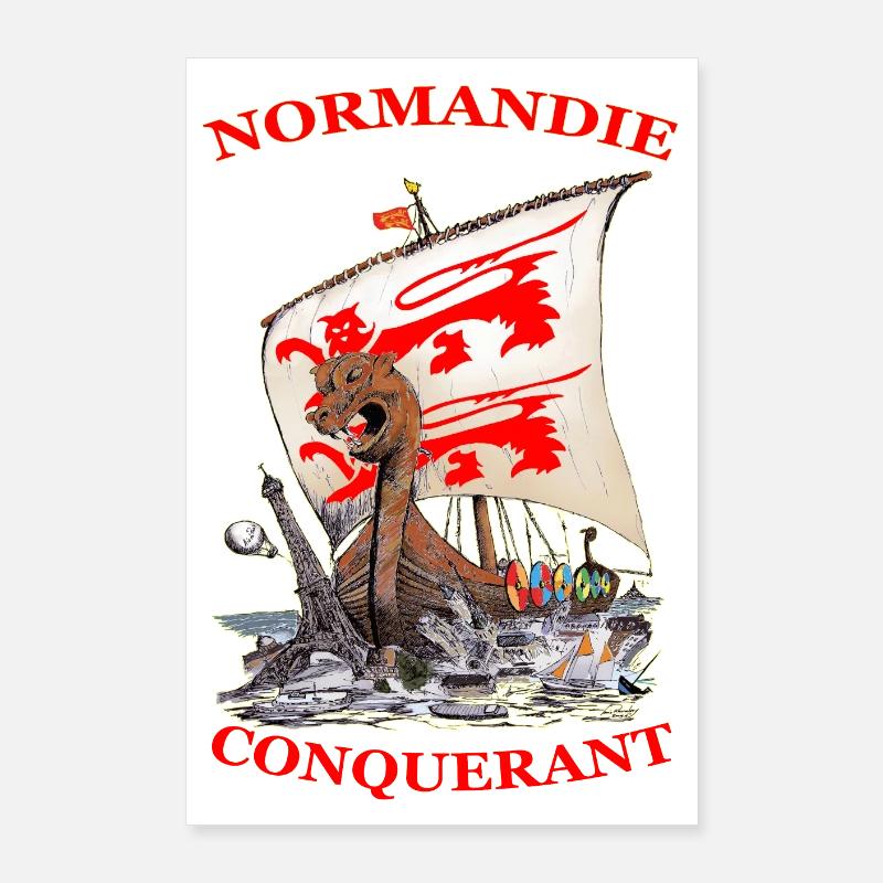 NORMANDIE CONQUERANT created Louis RUNEMBERG © Adagp Poster 24" x 35" (60x90 cm)