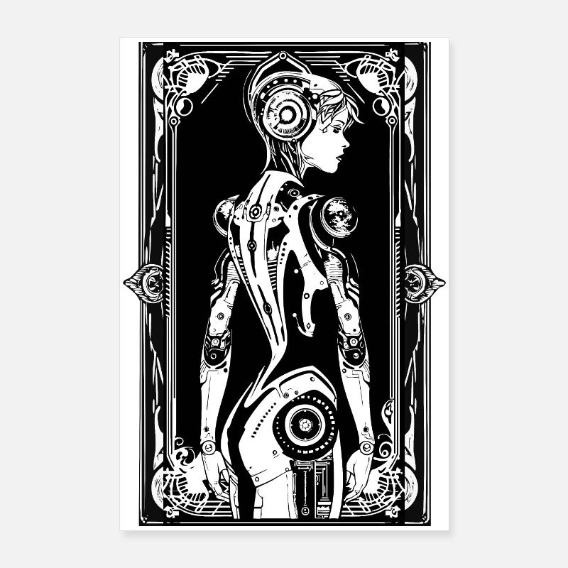Android Art Nouveau Poster 60 x 90 cm