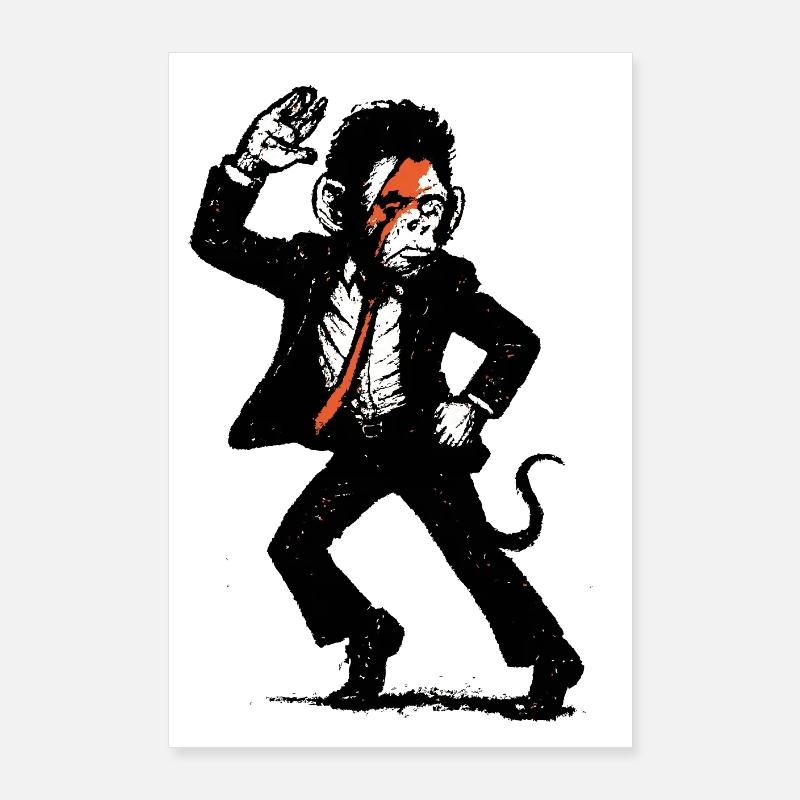 La danse du singe Poster 60 x 90 cm