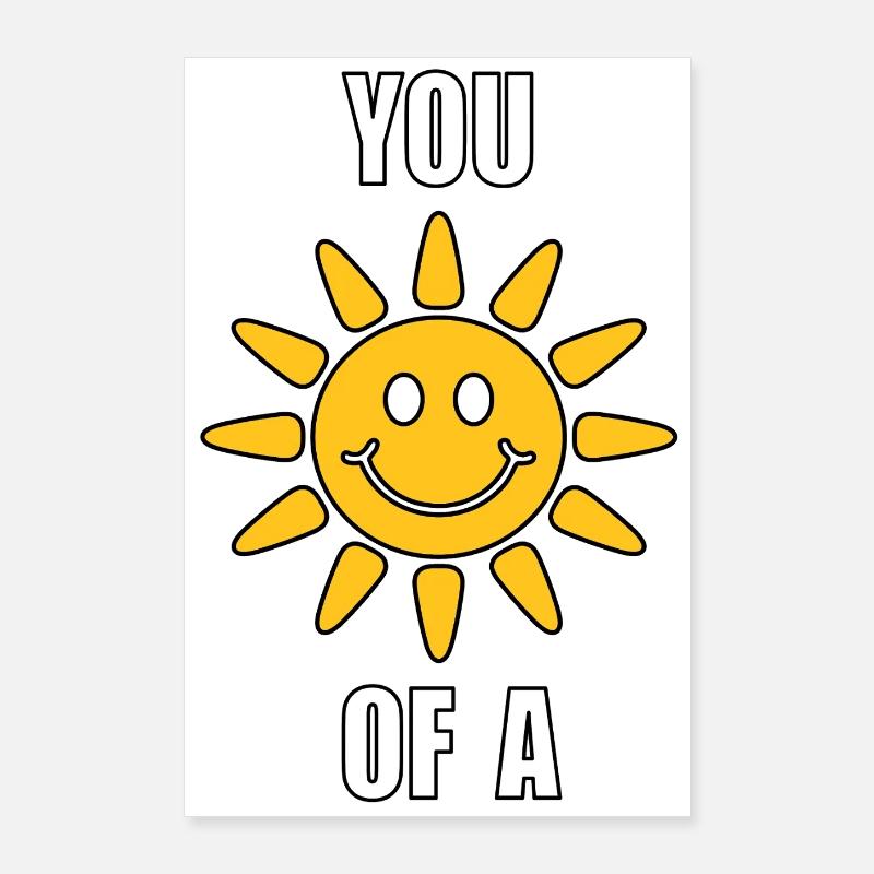 Soleil antisocial Poster 60 x 90 cm
