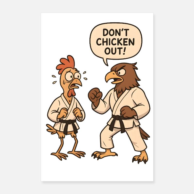 Don't chicken out Poster 60x90 cm