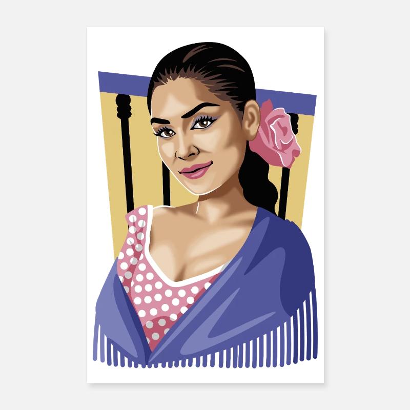 Andalusische Essenz Poster 60x90 cm